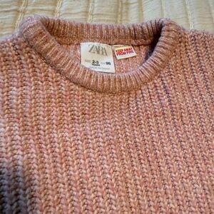 Zara pink sweater 2-3yr